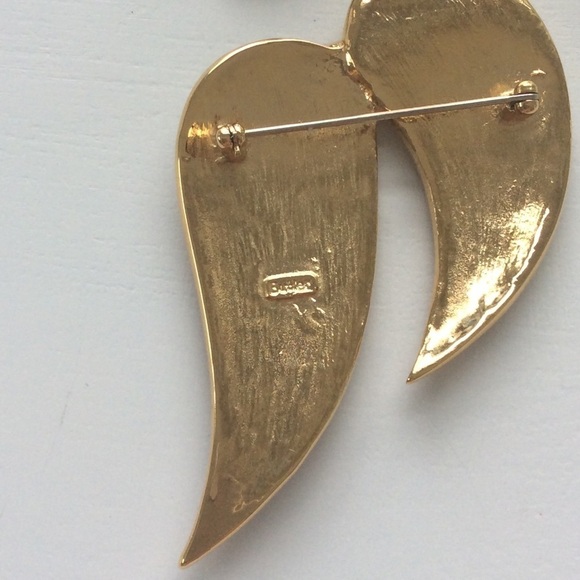 Vintage Signed Butler Large Brooch And Clip On Earrings - Picture 6 of 15